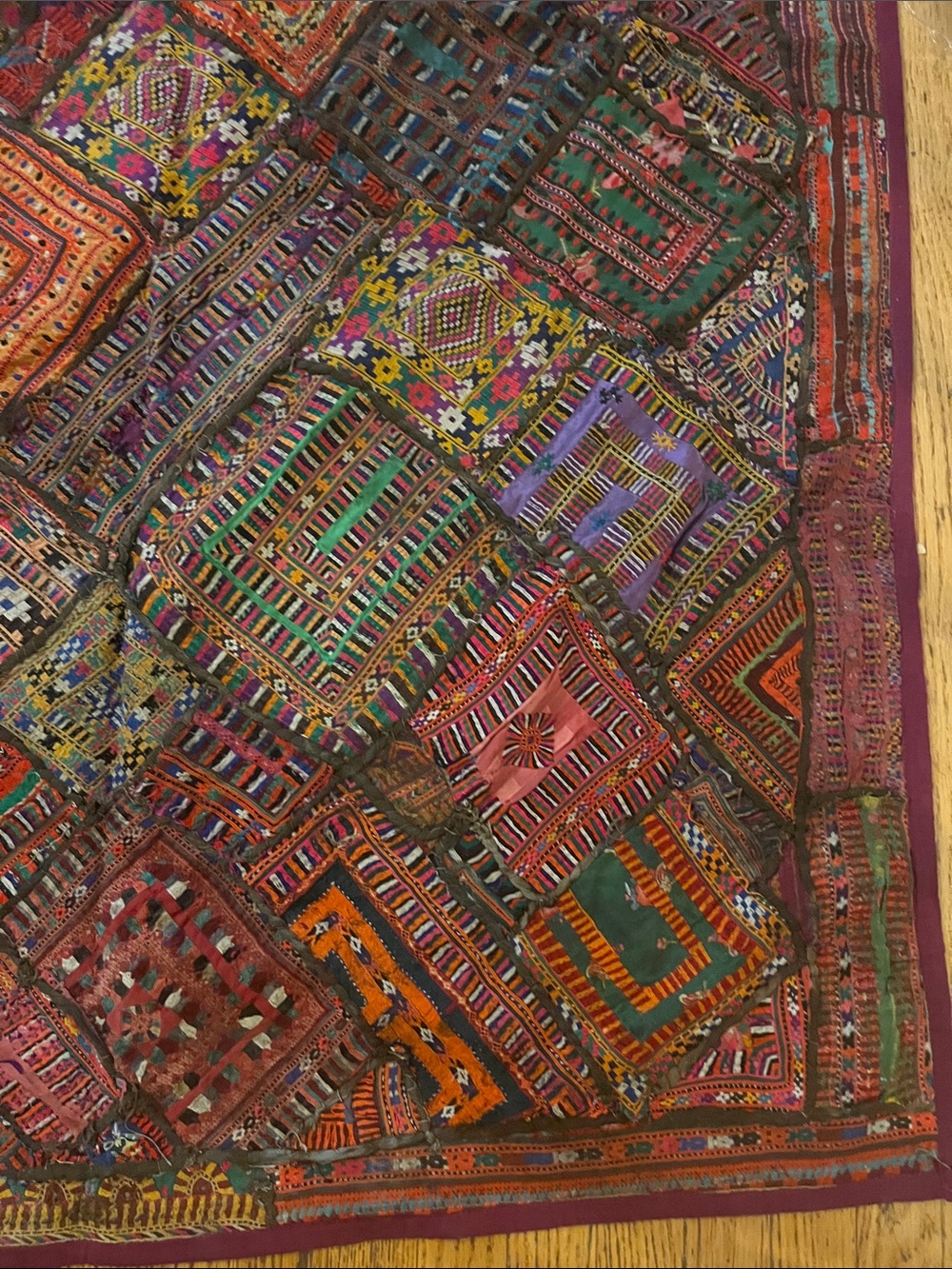 Heavy Banjara Gypsy Handmade Indian Tapestry Wallhanging - Picture 7 of 16
